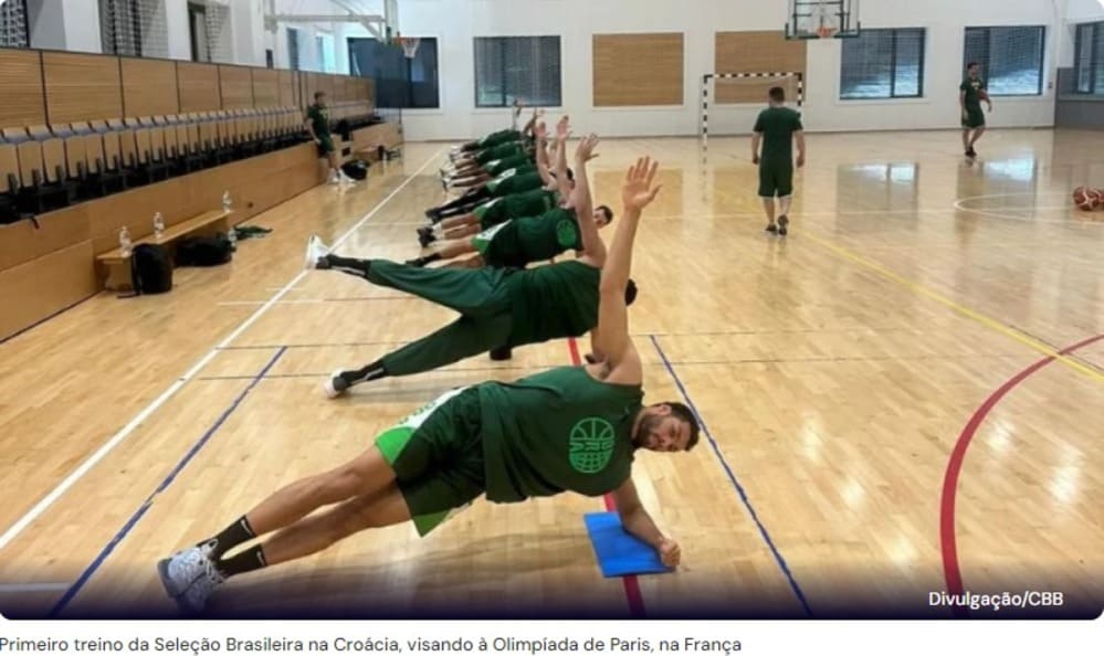  Seleção Brasileira de Basquete Inicia Preparação para os Jogos Olímpicos de Paris em Zagreb